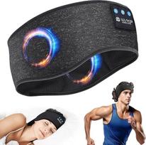 "Bluetooth" miego ausinės, miego ausinės, miego juosta, miego kaukė, sportinės ausinės, muzikinė miego ausinė sporto treniruotėms, bėgimui, jogai, kelionėms, žvaigždė, juoda