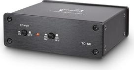 "Dynavox TC-5B Phono Preamp" kompaktiškas metalinis korpusas, skirtas patefonams su MM nuskaitymo sistemomis, pasirinktinai veikia su baterija, juodas