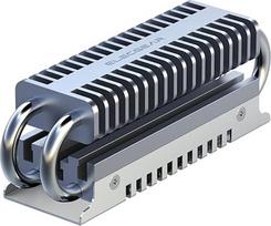 "ElecGear EL-80P M.2 2280 SSD radiatorius, šiluminis vamzdelis + dvigubas aušintuvas iš aliuminio, skirtas 80 mm PCIe NVMe ir SATA vidiniams žaidimų SSD diskams su šiluminėmis pagalvėlėmis