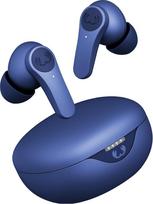 "Fresh 'n Rebel Twins Rise" belaidės "Bluetooth" ausinės su triukšmo slopinimu, aplinkos režimu, kelių taškų "Bluetooth", ausyse esančiu jutikliu, atsparios purslams, 30 valandų trukmės (mėlynos spalvos)