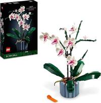 "Lego Icons Orchidėja, dirbtinių augalų rinkinys su baltomis ir rožinėmis gėlėmis, modelių rinkinys suaugusiesiems, namų ir kambarių apdaila, botanikos kolekcija, dovanos žmonai ar vyrui, jam ir jam 10311
