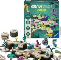 "Ravensburger GraviTrax Junior Starter Set L Jungle" - išplečiama marmuro trasa vaikams, marmuro trasa, pagaminta daugiausia iš atsinaujinančių žaliavų, su mokomuoju žaislu ir konstravimo žaislu nuo 3 metų