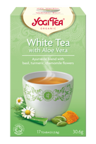 Ekologiška baltoji YOGI TEA arbata su aloe vera, 17 vnt.