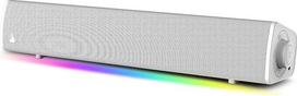 CREATIVE Sound Blaster GS3 (baltas) Kompaktiškas žaidimų garso takelis su RGB ir "SuperWide" technologijomis, USB maitinimas, "Bluetooth 5.4", ausinių išvestis, skirtas "PC" ir "Mac" kompiuteriams