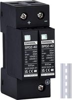 DIHOOL Saulės PV DC 12 V viršįtampių apsauga, 2P 40KA Namų apsauga nuo viršįtampių Apsauga nuo žaibo Apsauga nuo viršįtampių Apsauga nuo viršįtampių