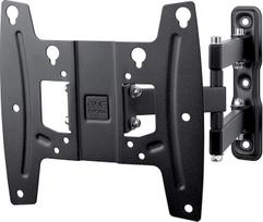 One For All TV-Wandhalterung - Schwenkbar 180° / Neigbar / Ausziehbar Fernseher Halterung - Išlenktas 4K OLED QLED LED Flachbildfernseher - 19 bis 42 Zoll - VESA 75x75 bis 200x200 - max 30 kg - Schwarz