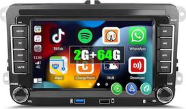 SIXTOP [2G + 64G] Android 13 automobilinis radijas VW Golf 5 6 Polo T5 Tiguan Passat Caddy Seat Skoda, 7 colių IPS jutiklinio ekrano automobilinis radijas su Carplay Android Car ASP Mirrorlink GPS FM/RDS BT