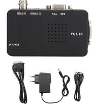Socobeta BNC S-Video to VGA HD Converter Adapter for Computer PC EU Plug