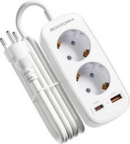 Tailando kelionių adapteris su PD20W USB greituoju įkrovikliu, adapteris Tailando lizdas, 2 krypčių lizdo adapteris Tailandui, 1,5 m kabelis, O tipo