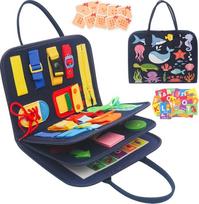 Withosent Busy Board für Kleinkinder 4-Schichten, Activity Board Montessori Spielzeug Baby ab 3 4 Jahre Mädchen Junge, Grundkenntnisse Erlernen