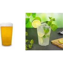 Daugkartinio naudojimo plastikiniai stikliniai 500 ml 50 vnt.