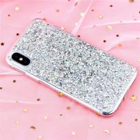 Glitter Phone Case For iPhone 13 12 11 14 15 Pro Max Luxury Soft Epoxy Crystal Cover For iPhone XR XS 7 8 Plus SE Sequins Funda For iPhone 13