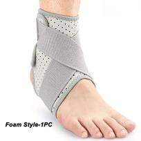 1 vnt. lengvas ir labai elastingas čiurnos patempimo atsigavimo ir pėdos atramos įrankis, pralaidus orui, reguliuojamas Velcro užsegimas foam style pilka
