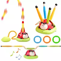 WOOPIE 3-in-1 raketų paleidimo įrenginys "Rocket Toss Target Ladybird