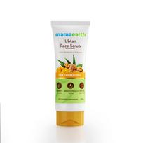 Mamaearth Ubtan Face Scrub With Turmeric & Walnut For Tan Removal | Gently Exfoliates & Brightens Skin | Suitable For All Skin Types | 100g