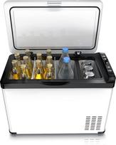 "Brandson" - "ECO Compressor Cool Box XXL Electric" - 30 L gėrimų šaldytuvas - šaldiklis, atšaldantis iki - 22 °C - automobilinė šaldymo dėžė su "Eco" režimu - 30 litrų 12 V 24 V automobilis - sunkvežimiui, automobiliui, kempingui, valčiai - balta
