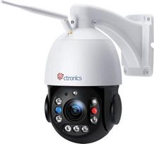 "Ctronics" 30x optinis priartinimas 5MP PTZ lauko stebėjimo kamera, "WiFi" IP kupolo kamera, lauko, žmonių aptikimo, automatinio sekimo, 150 m naktinio matymo, palaiko SD kortelę, IP66