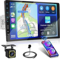 "Fuluku" 9 colių jutiklinis ekranas 1 DIN belaidis "Carplay" automobilinis radijas su "Android" automobiliu, atnaujintas automobilinis radijas su "Bluetooth" USB EQ FM SWC mikrofonas atbulinės eigos kamera