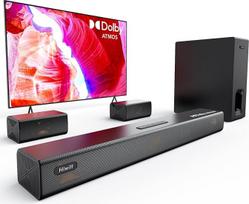 "Hiwill" 5.1CH Soundbar TV, "Dolby Atmos Casse Home Theatre", 6,5 colio žemų dažnių garsiakalbis be garsiakalbio, 2 garsiakalbiai su erdvinio garso kabeliais, namų kino aparatūra, 420 W garso stipris, eARC, HiElite A51PRO