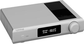 "TOPPING D90 III" diskretusis visiškai subalansuotas "HiFi" DAC - BT 5.1 palaikymas, LDAC PEQ nustatymas, stalinis garso stiprintuvas su "Bluetooth" nuotolinio valdymo pulteliu (sidabrinis)