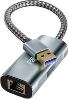 2,5G USB ir Ethernet adapteris, USB 3.0 ir RJ45 Ethernet adapteris, Gigabit LAN adapteris, skirtas "Nintendo Switch", "Xbox 360", nešiojamajam kompiuteriui, kompiuteriui, "Mac", "Chromebook", "Microsoft Surface