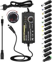 3V-24V reguliuojamas maitinimo šaltinis Universalus maitinimo šaltinio adapteris 3A 72W reguliuojamas maitinimo adapteris iš 100V-240V kintamosios srovės į nuolatinę srovę su LED įtampos ekranu ir 5,5 x 2,5 mm 14 antgalių, skirtas buitinei elektronikai, n