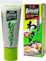 S&B Wasabi Original japoniškų krienų pasta tūbelėje - maisto pagardinimui ir marinavimui - su 4,5 % wasabi - 1 x 90 g