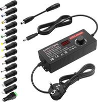 SHNITPWR 144W universalus maitinimo šaltinis 3,5-12V 12A Reguliuojamas maitinimo adapteris DC 12V 11V 10V 8V 9V 6V 6V 5V 3,5V AC/DC adapteris su 14 antgalių ir poliariškumo kabeliu, skirtas buitinės elektronikos LED juostelėms