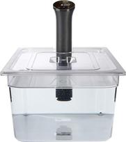 Sous Vide įrankių talpykla iš polikarbonato, 20 l, su dangteliu, skirta Sous-Vide-Stick Nano von Anova, permatoma, su garais, be BPA SVT-PS20GN-ANOVANANO