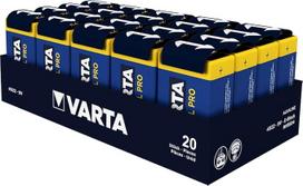 Varta 4022 Industrial alkaline block LR61 battery, 9V (pack of 20)