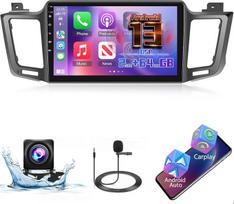 [2+64G] "Android 13" automobilinis radijas "Toyota RAV4 2013-2019" su "Wireless Carplay" ir "Android Car", 10,1 colių jutiklinio ekrano automobilinis radijas su "WiFi", GPS, "Mirror Link", DSP, FM/RDS radijas + atbulinės eigos kamera