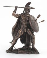 Leonidas su ietimi ir strėlėmis (mažesnė versija). Aukštis: 25cm.