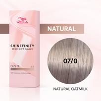 Wella SHINEFINITY Zero Lift Glaze - Geliniai plaukų dažai 07/0, 60 ml