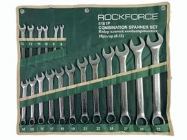 ROCKFORCE KOMBINUOTASIS VERŽTAKLIS, komplektas, 18 vnt. (8–32 mm)