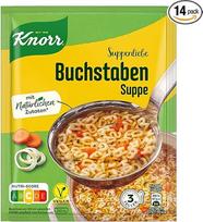 "Knorr Suppenliebe" raidžių sriuba Skani makaronų sriuba su natūraliais ingredientais 14 x 3 lėkštės