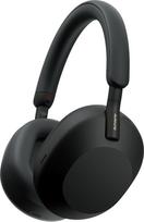 "Sony" WH-1000XM5 SC belaidės "Bluetooth" triukšmą slopinančios ausinės (30 val. baterija, jutiklis, "Headphones Connect" programėlė, greitojo įkrovimo funkcija, optimizuotos "Amazon Alexa", ausinės su mikrofonu), juodos