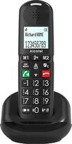 ALCATEL XL685 - XL formato belaidis fiksuotojo ryšio DECT telefonas senjorams - didelės raiškos grafinis ekranas - dideli mygtukai - garso stiprinimo funkcija - laisvų rankų funkcija - skambučių blokavimo funkcija - juodas