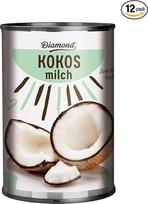 DIAMOND Kokosų pienas, 17 % riebumo, skirtas virti, kepti, desertams ir kokteiliams, veganiškas, be glitimo ir laktozės - 12 x 400 ml