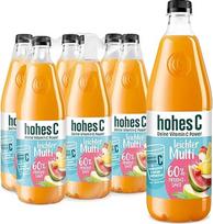 hohes C Light Multi (6 x 1 l), 60% vaisių sultys, multivitaminų sultys, vitaminas C, be pridėtinio cukraus pagal įstatymą, veganiškas, su perdirbtu PET