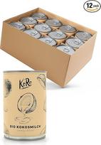 KoRo - Ekologiškas kokosų pienas 12 x 400 ml - Pagamintas iš kokosų ekstrakto - Aromatingas malonumas - Universalus naudojimas