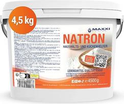 MAXXI CLEAN 4,5 kg sodos miltelių, geriamoji soda virtuvei, buičiai ir kūnui, beskonė ir labai gryna namų valymo ir kepimo priemonė, maistinis natrio vandenilio karbonatas