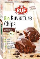RUF Ekologiško šokolado drožlės, tamsios, su ne mažiau kaip 70 % kakavos, skirtos tortams, pyragaičiams ir sausainiams glazūruoti ir puošti, be glitimo ir veganiškos, 1 x 150 g