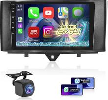 [2+64GB] "Android" automobilinis radijas "Mercedes Benz Smart Fortwo" 2011-2015 m., 9 colių jutiklinio ekrano automobilinis radijas su "Wirelss CarPlay" ir "Android Car", "WiFi", GPS, FM RDS radijas, atbulinės eigos kamera