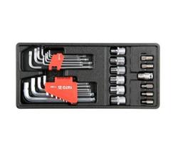 Veržliarakčių rinkinys Yato YT-55451, 31 vnt.