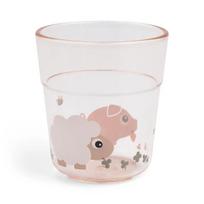 Done by Deer vaikiška stiklinė Glass L Tiny farm Powder (180 ml)