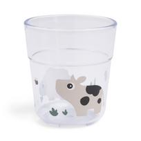 Done by Deer vaikiška stiklinė Glass L Tiny farm Sand (180 ml)