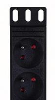 Alantec 19" maitinimo juosta - 8x230V su jungikliu