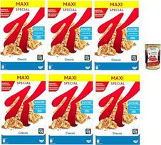 "Kellogg's Special K Classic", grūdų dribsniai su viso grūdo kviečiais, daug skaidulų turintys pusryčių dribsniai, natūralus malonumas be dirbtinių dažiklių ir kvapiųjų medžiagų, 6 x 700 g + itališka gurmaniška polpa 400 g