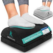 ERGOSUND Kojų atramos stalas [testo nugalėtojas] Premium Foam Core, reguliuojamo aukščio kojų atrama [neslystanti] Ergonomiškas kojų atramos stalas, namų biuro reikmenys Kojų atramos kojų atrama