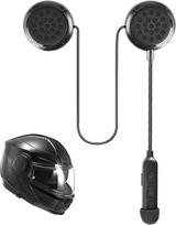 HOSPAOP Motociklininko šalmo ausinės "Bluetooth", motociklininko šalmo belaidės ausinės "Bluetooth 5.0 Intercom" motociklininko šalmo ryšys, palaiko laisvų rankų skambutį lauko dviračių slidinėjimui